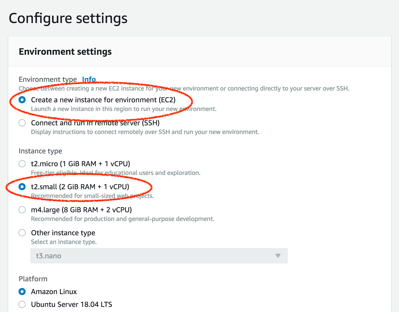 Cloud9 Configure Environment 1