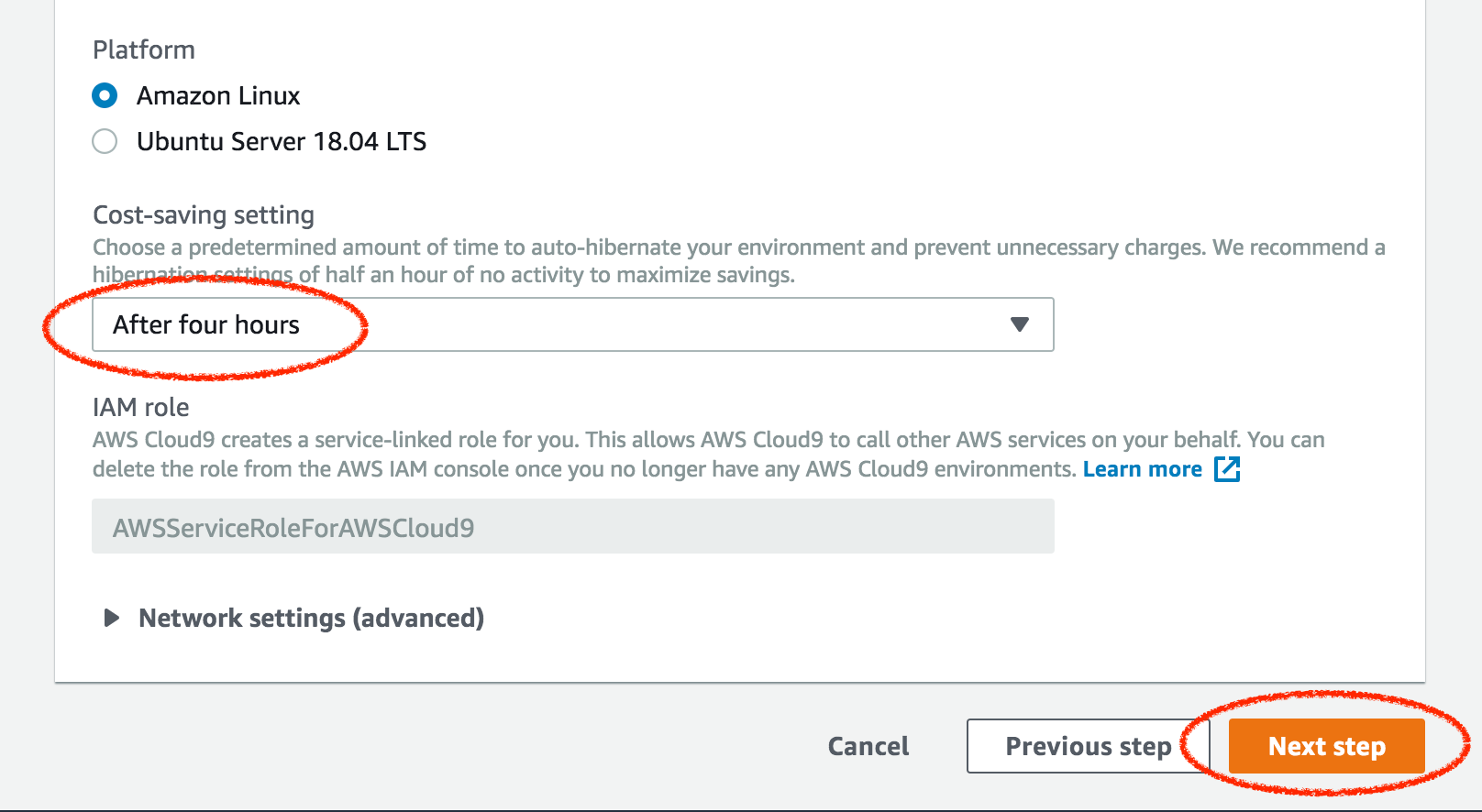 Cloud9 Configure Environment 2