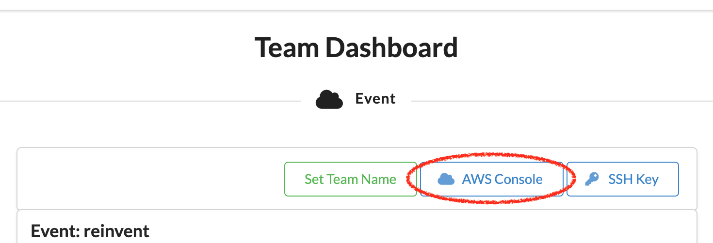 Event Engine AWS Console